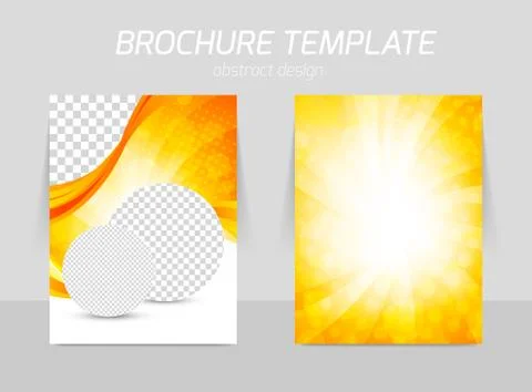 Orange flyer Illustrazione stock