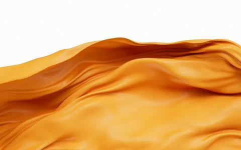 Orange flying clothes, 3d rendering. Stock Illustration