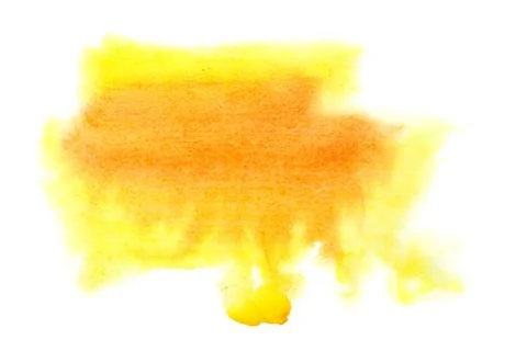 Orange formless stain Foto stock