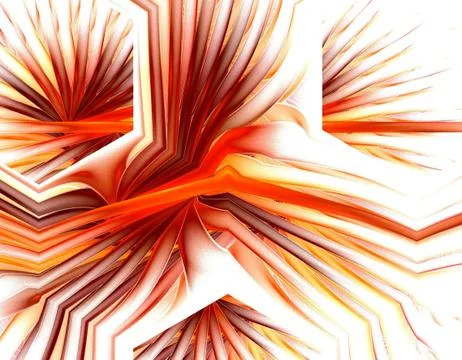 Orange fractal Stock Illustration