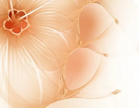 Orange fractal Stock Illustration