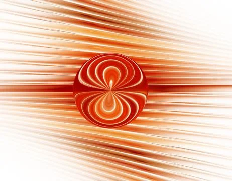 Orange fractal Stock Illustration