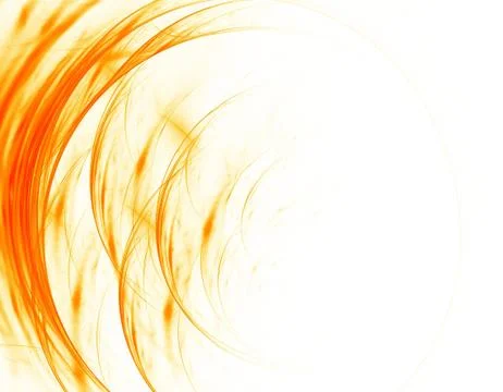Orange fractal Stock Illustration