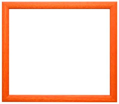 Orange frame cutout Stock Photos
