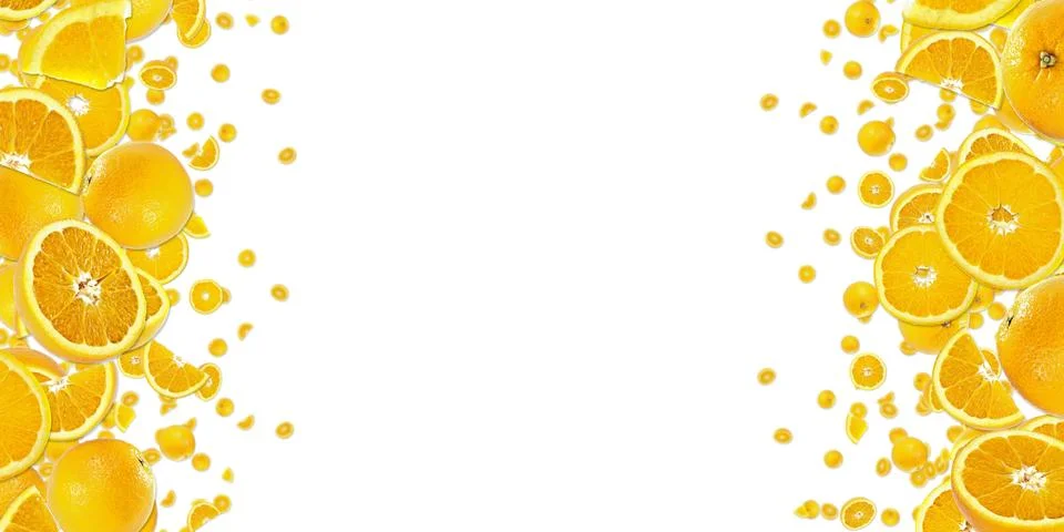 Orange frame (on white) Stock Illustration