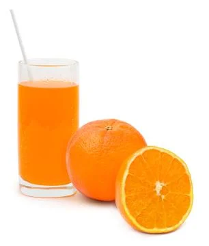 Orange fruit and cocktail Stock Photos