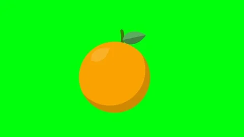 Orange fruit animation Stock Footage 194784408