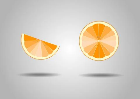 Orange fruit background. Elements for menu, greeting cards, wrapping paper. Stock Illustration