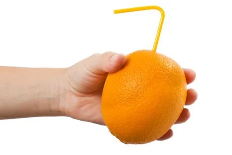 Orange fruit drink Stock Photos