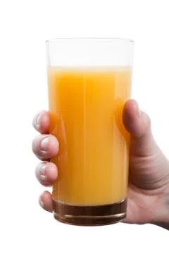 Orange fruit drink Stock Photos