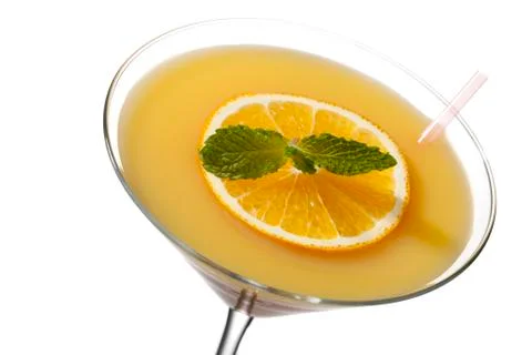 Orange fruit drink Stock Photos
