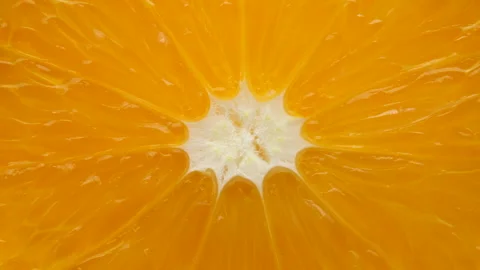 Orange fruit extreme macro, rotate. 4K UHD video Stock-Footage 164887874