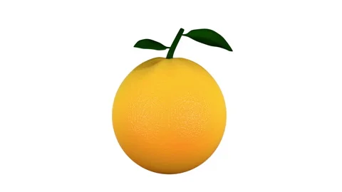 Orange Fruit Filling Up With Juice Plus Mask Animation Stock Footage