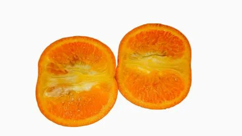 Orange Fruit Halves Close-Up. Stock Photos