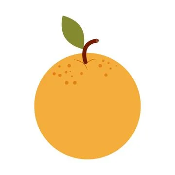Orange fruit icon. Flat illustration of orange fruit vector icon for web desi Stock Illustration