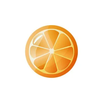  Orange fruit icon Stock Illustration