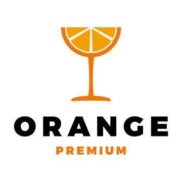 Orange Fruit Icon Vector Logo Template Illustration Design Stock Illustration