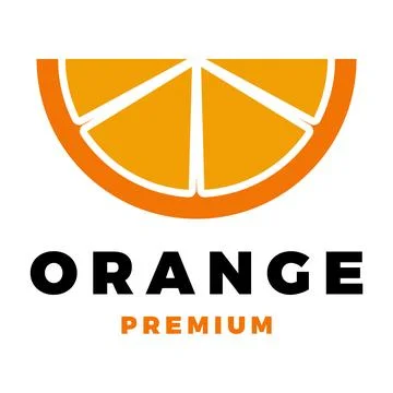 Orange Fruit Icon Vector Logo Template Illustration Design Stock Illustration