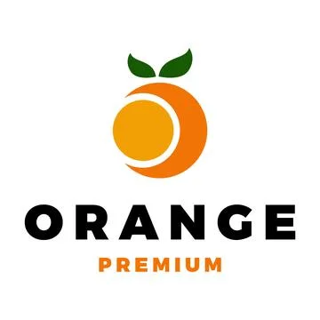 Orange Fruit Icon Vector Logo Template Illustration Design Stock Illustration