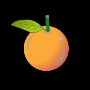 Orange fruit image Stockillustratie