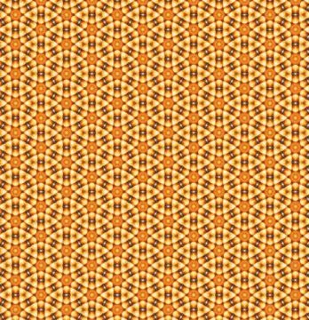 Orange fruit inspired seamless background pattern Stock Illustration