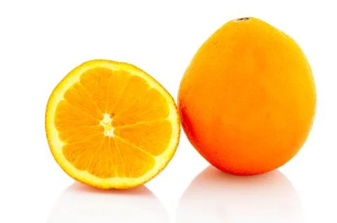 Orange fruit isolated Stock Photos
