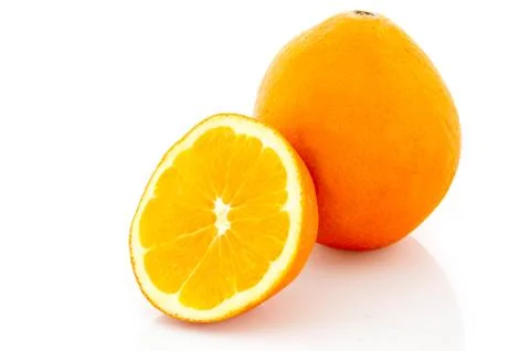 Orange fruit isolated Stock Photos