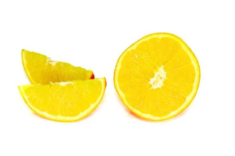 Orange fruit isolated Stock Photos