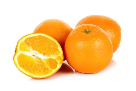 Orange fruit isolated Stock Photos