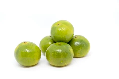 Orange fruit isolated Stock Photos