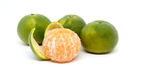 Orange fruit isolated Stock Photos