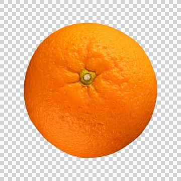 Orange fruit isolated on transparent background Stock-Fotos