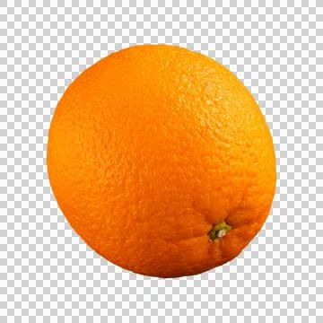 Orange fruit isolated on transparent background Stock-Fotos