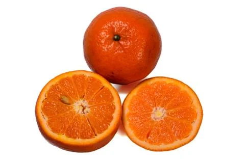 Orange fruit isolated on white background Stock-Fotos