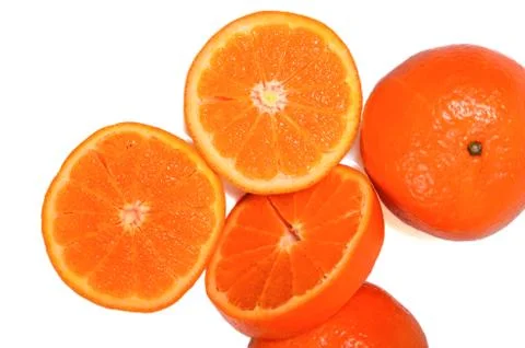 Orange fruit isolated on white background Stock-Fotos