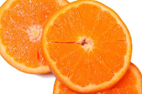 Orange fruit isolated on white background Stock-Fotos