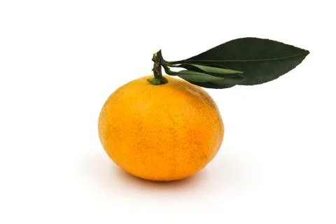Orange fruit isolated on white background. Stock Photos