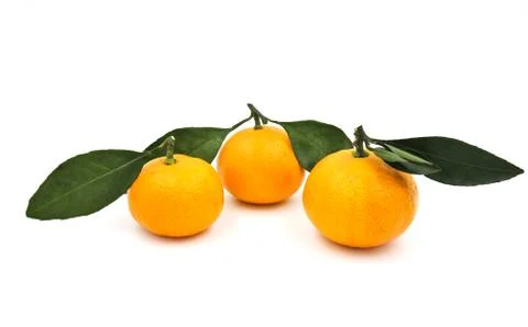 Orange fruit isolated on white background. Stock Photos