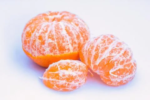 Orange fruit isolated on white background Stock Photos