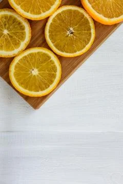 Orange fruit isolated on white background Foto stock