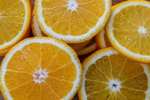 Orange fruit isolated on white background Foto stock