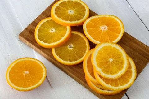 Orange fruit isolated on white background 写真素材