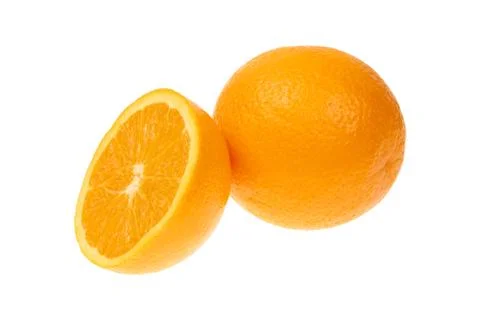 Orange fruit isolated on white background cutout Stock Photos