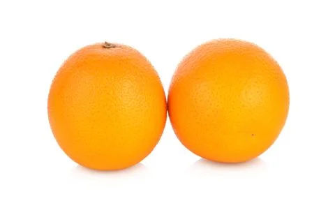 Orange fruit isolated on white background Foto stock
