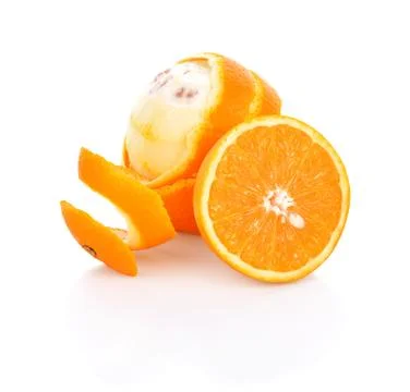 Orange fruit isolated on white background Foto stock