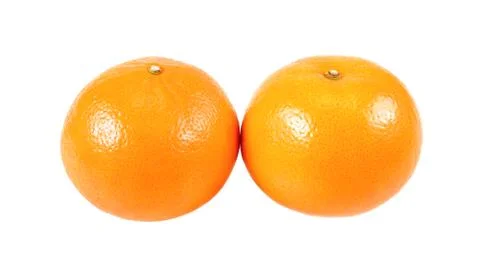 Orange fruit isolated on white background Stock Photos
