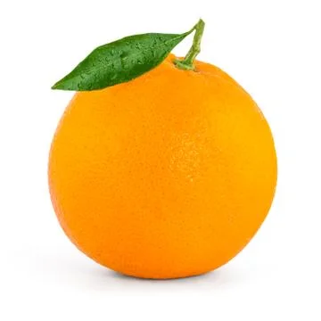 Orange fruit isolated on white background Stock Photos