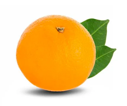 Orange fruit isolated on white background Stock Photos