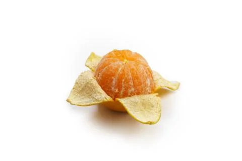 Orange fruit isolated on white background. Stock Photos