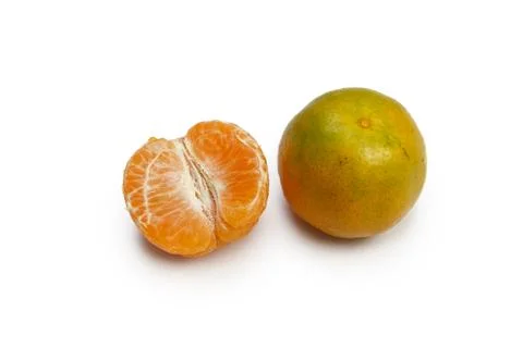 Orange fruit isolated on white background. Foto stock